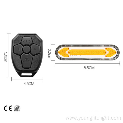 Rechargeable Bicycle Rear LED Light Wireless Remote Control